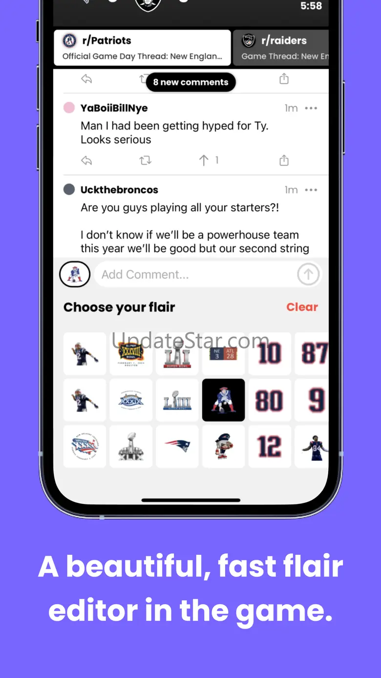 Sideline: Reddit Game Threads 3.4.5
