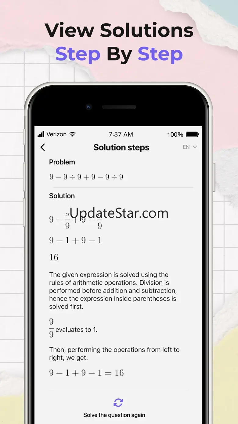 Math Solver - Homework Helper 1.0.5