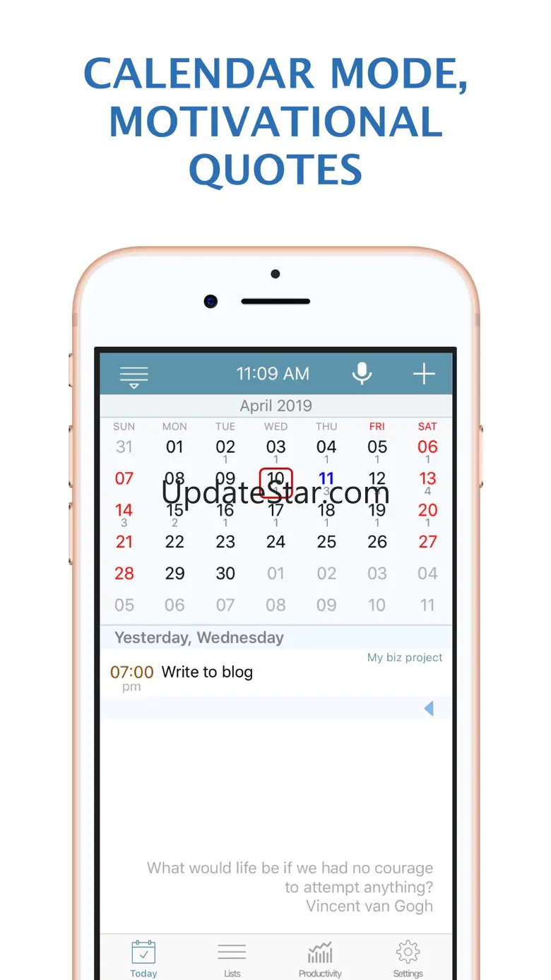 Calendar Reminders Time Notes 4.23