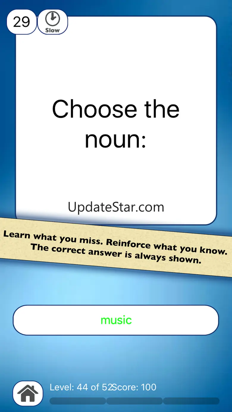 Nouns & Verbs Teaching Quiz 2.60