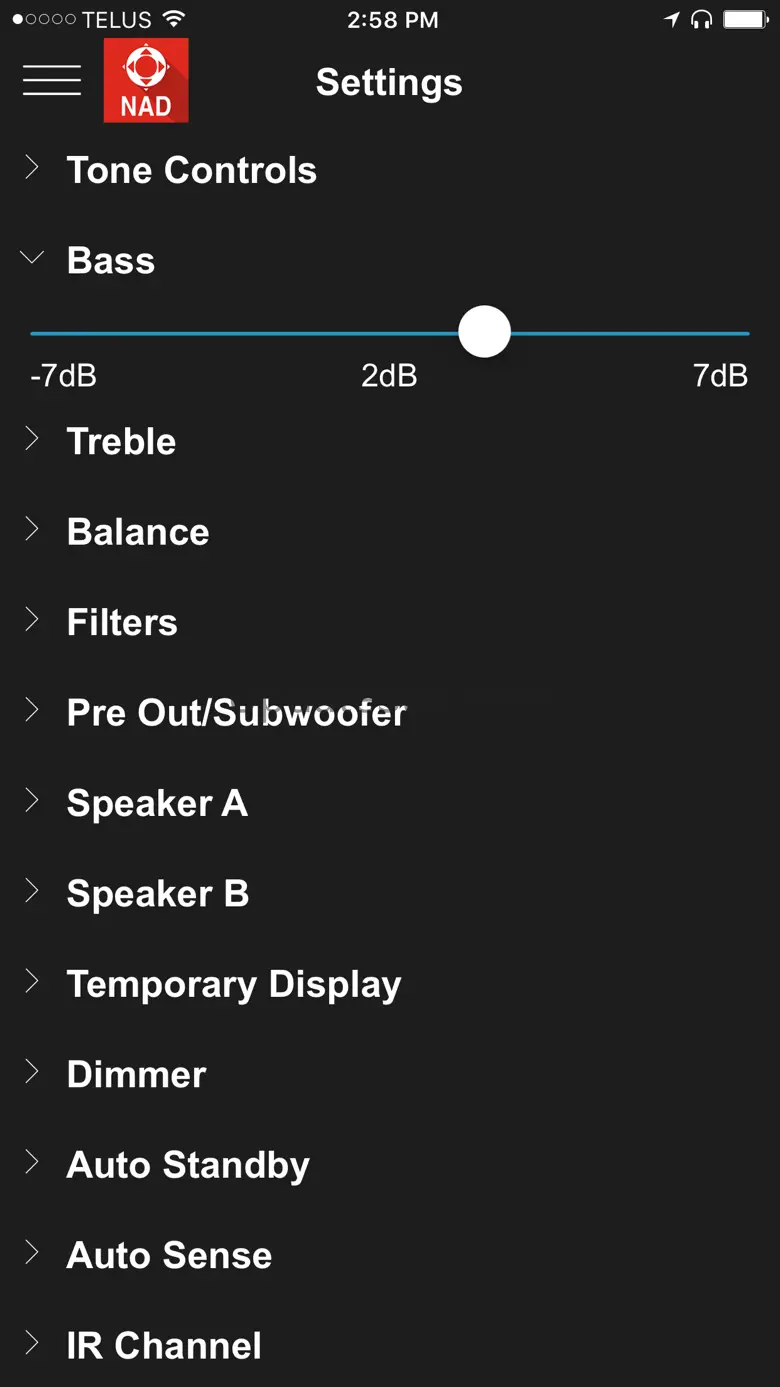 NAD Remote 1.2.3