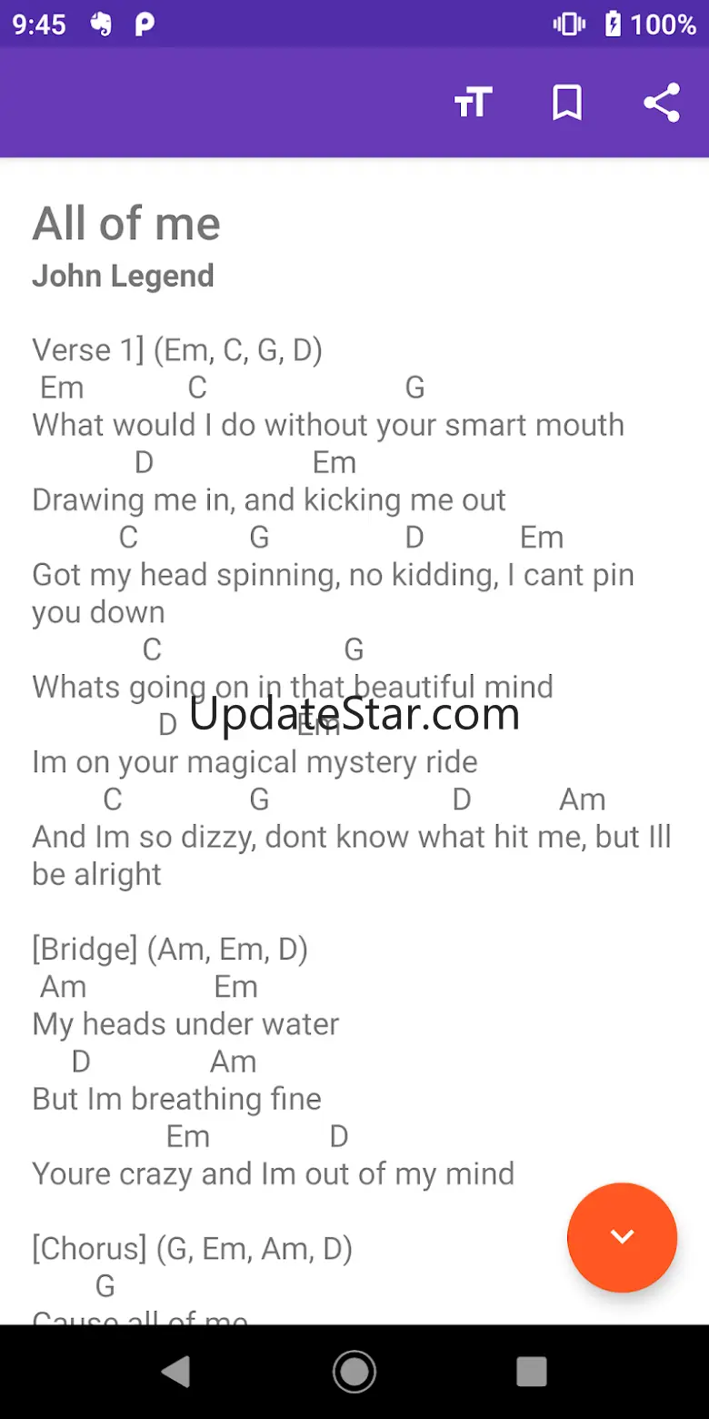 Guitar Chord and Song Lyrics 1.0