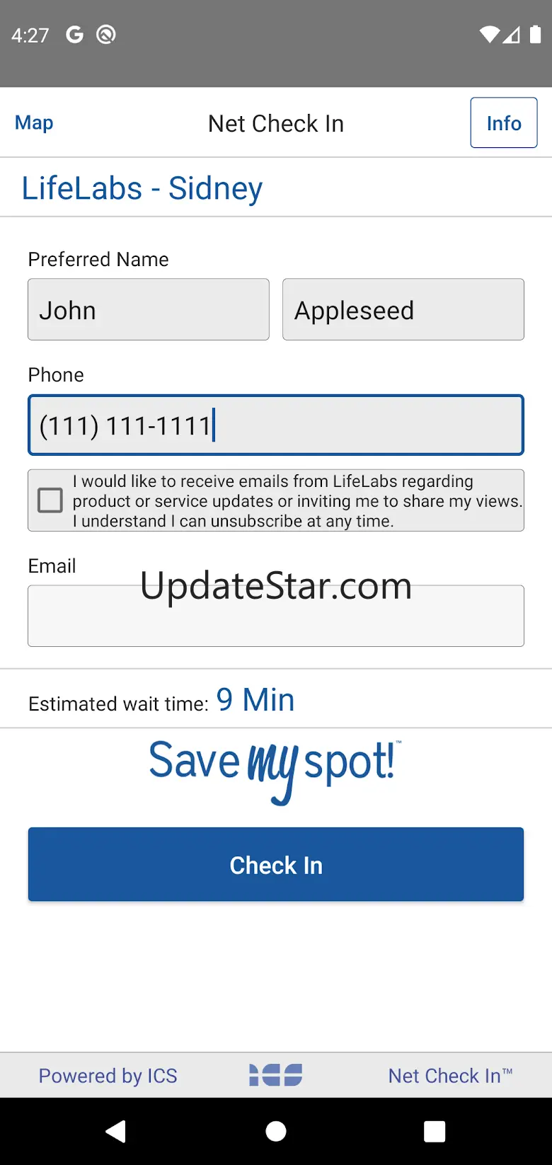 LifeLabs - Net Check In 2.3.10