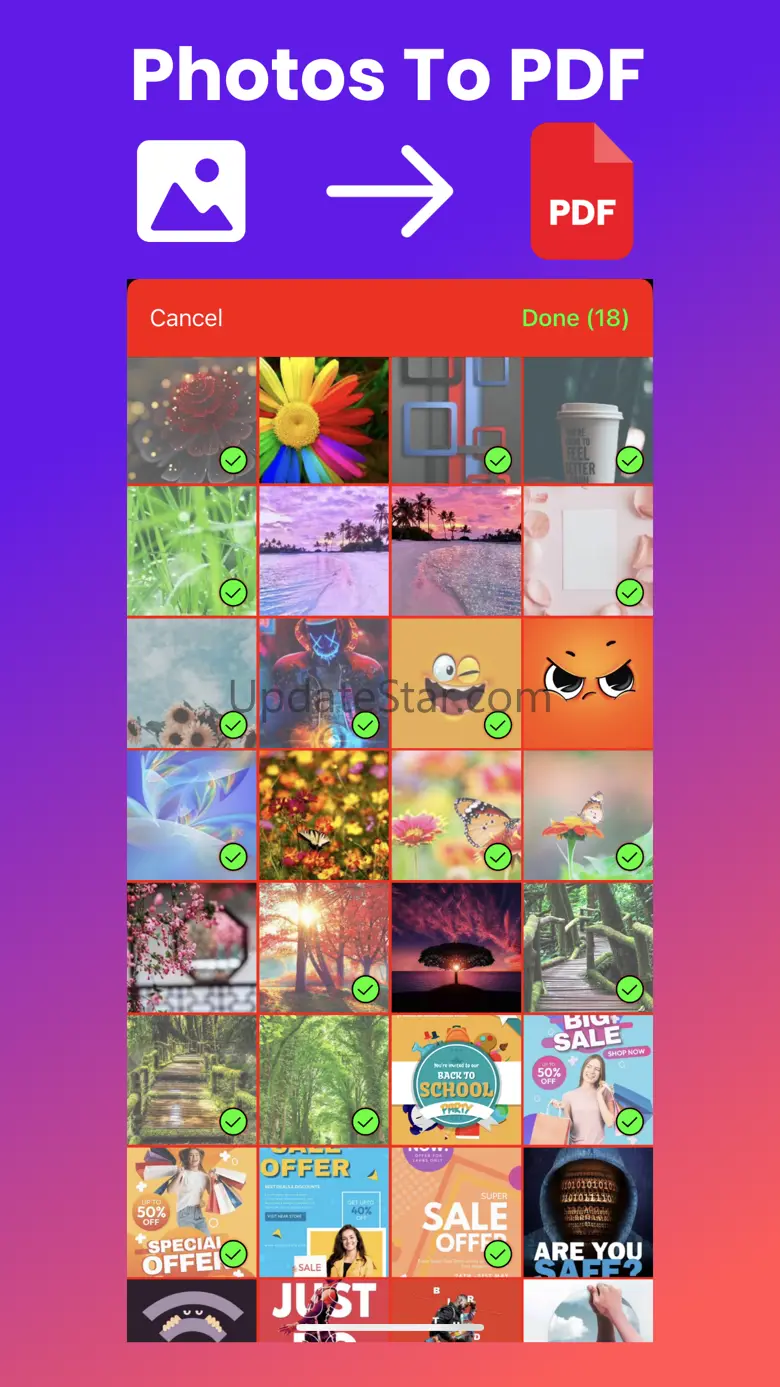 Photos To PDF Converter: JPEG 2.0