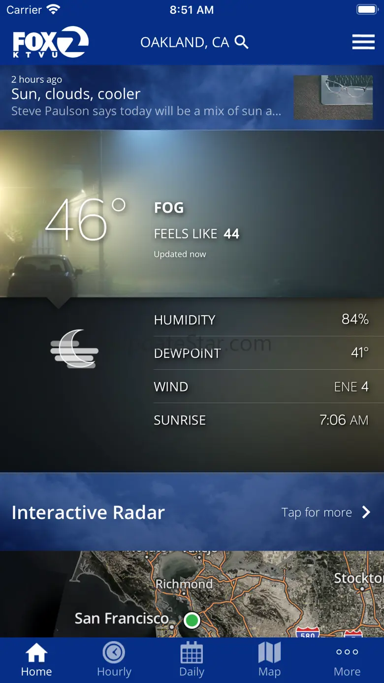 KTVU FOX 2 SF: Weather 5.15.402