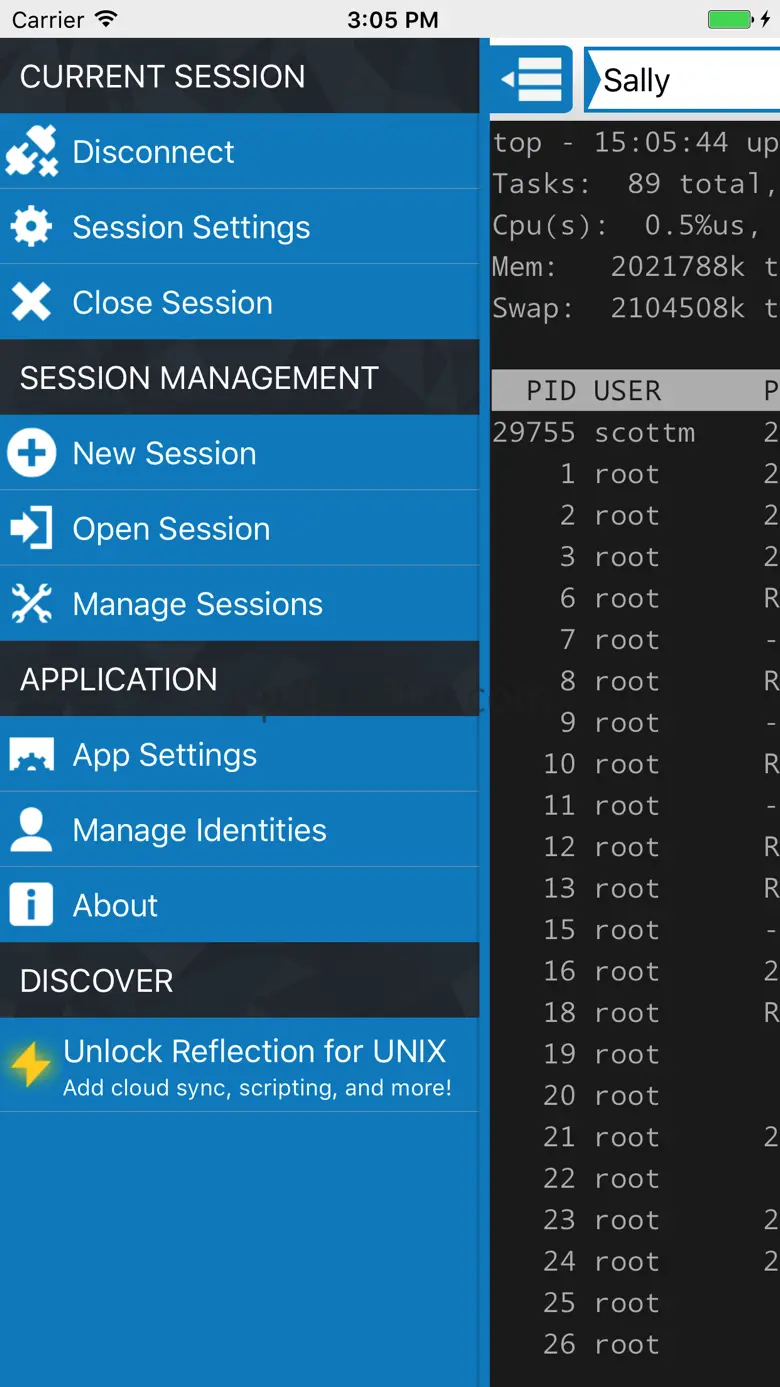 Reflection for UNIX SSH Client 2.0.7