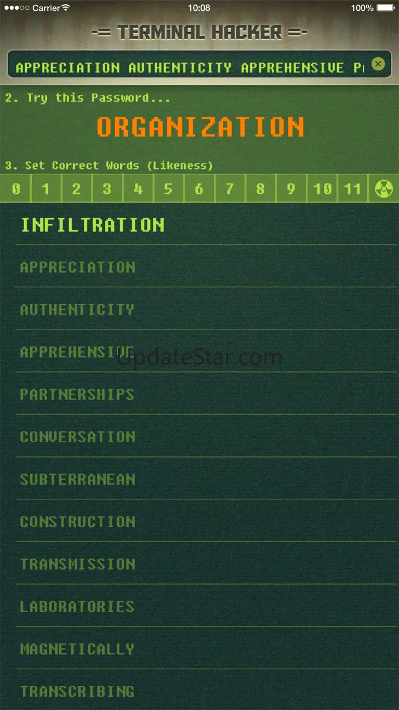 Terminal Hacker for Fallout 4 - Fast Unlock and Solve Codes 1.2