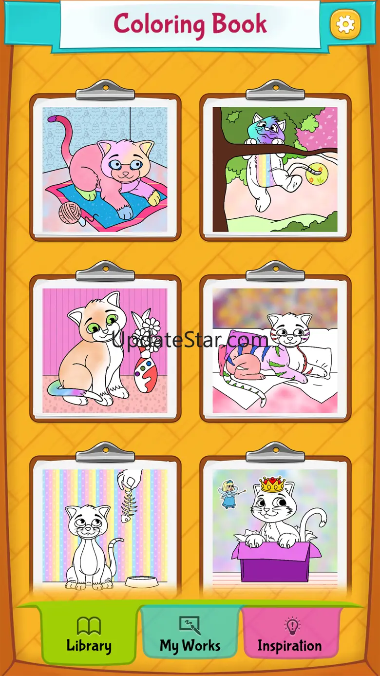 Kitty Cat Coloring Pages 1.6