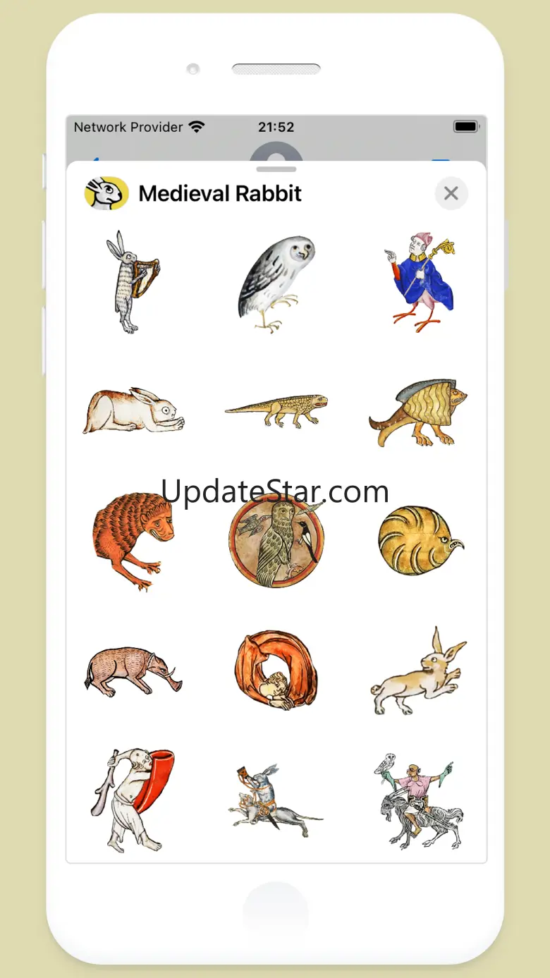 Medieval Rabbit Stickers 2.1.1