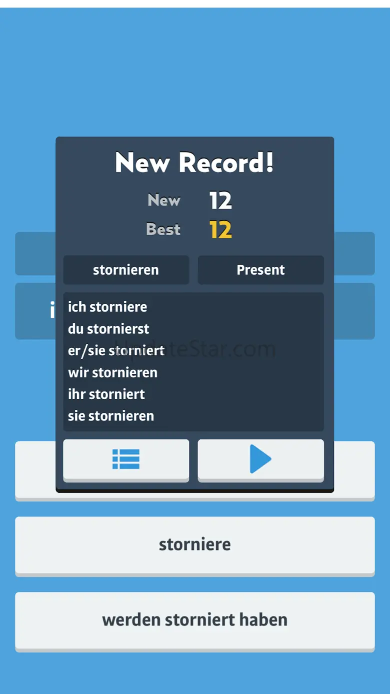 German Verbs Game 1.0