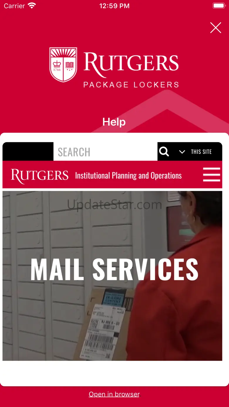 Rutgers Student Package Locker 2.1.1346