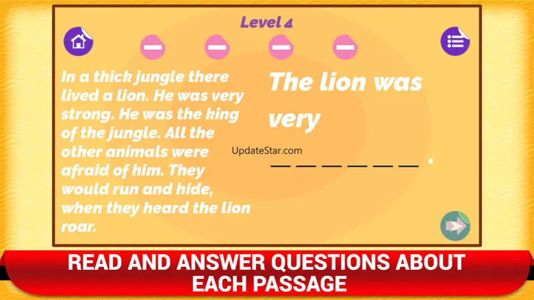 Reading Comprehension Fun Game 2.7