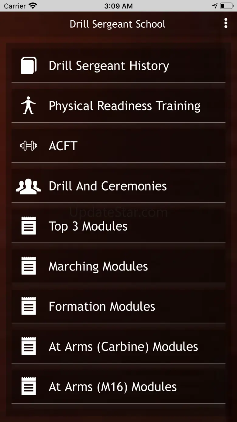 Drill Sergeant School App 1.0