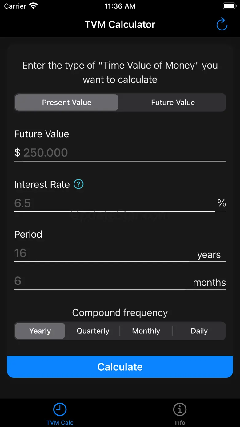 TVM Calculator - FV, PV Calc 1.2.0