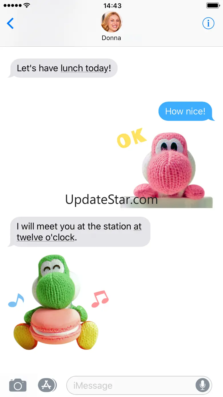 Yarn Yoshi & Poochy Stickers 1.0
