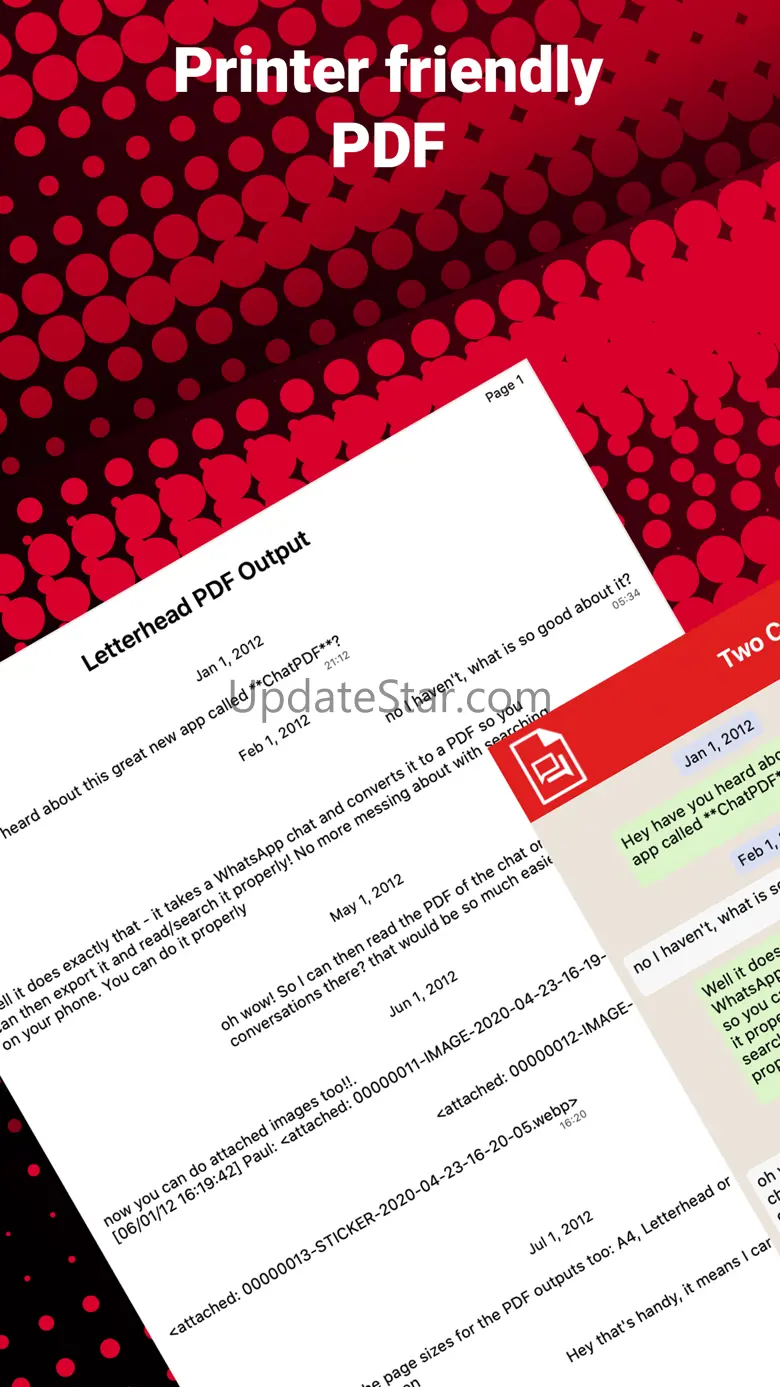 ChatPDF Export messages to PDF 1.8