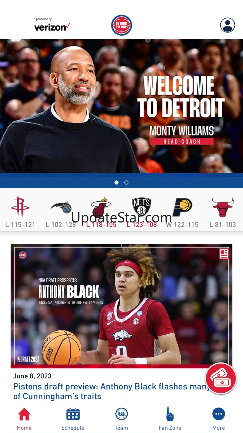 Official Detroit Pistons 6.6