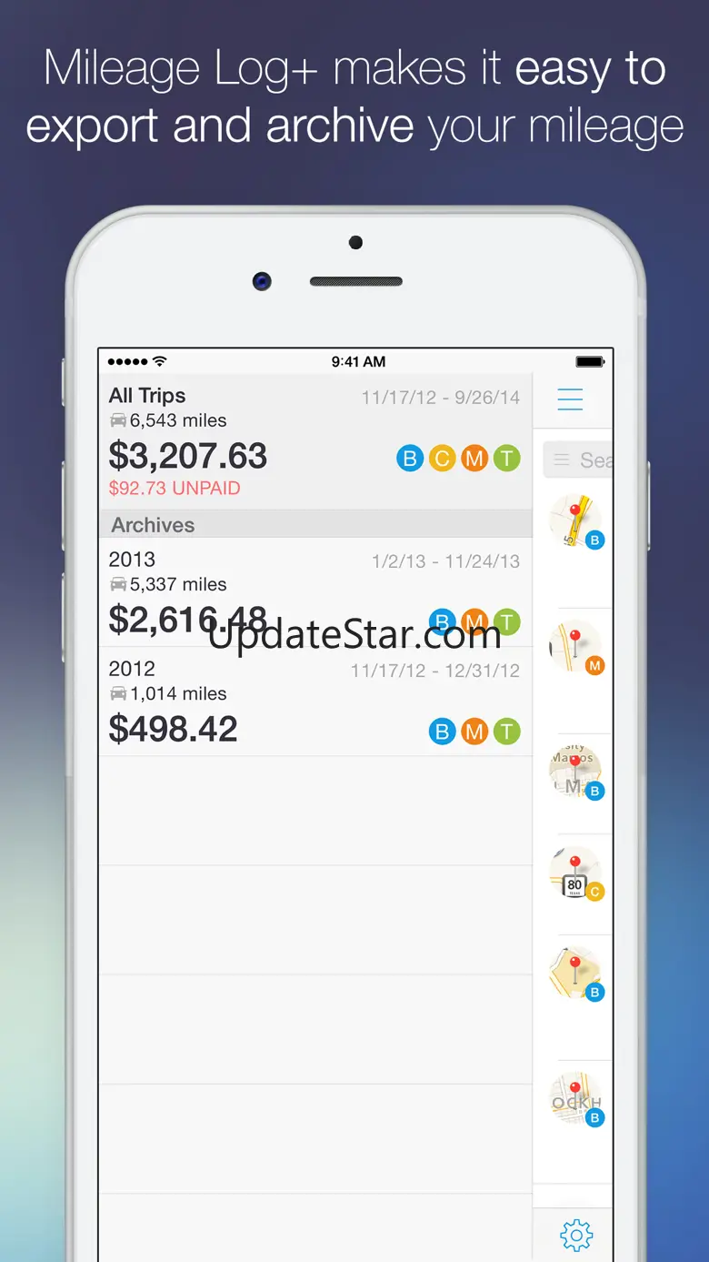Mileage Log+  Trip Log Tracker 2.1.1
