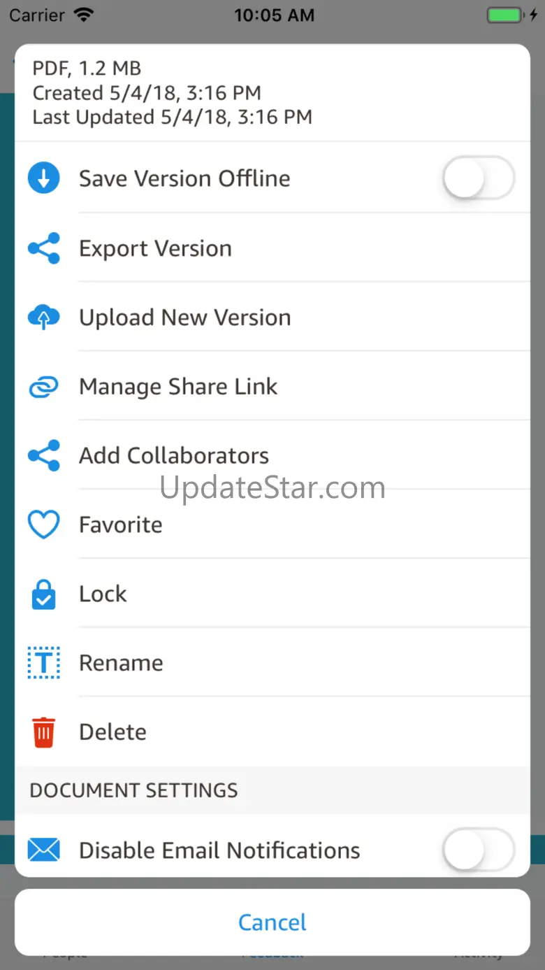 Amazon WorkDocs 2.6.0.0