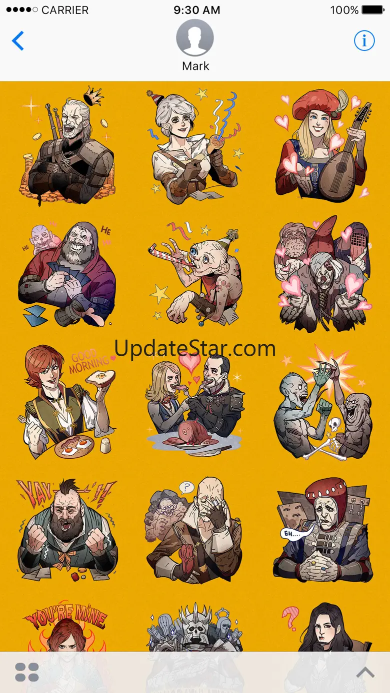 The Witcher Stickers 1.01