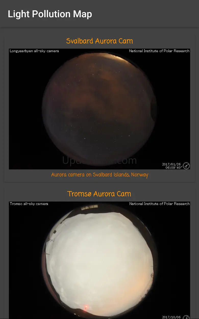 Light Pollution Map - Dark Sky 5.3.1