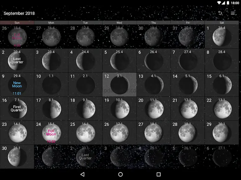 Simple Moon Phase Calendar 1.3.0