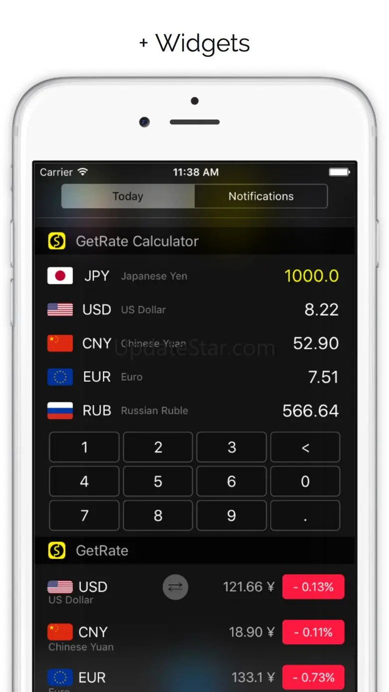 GetRate Currency Exchange Rate 1.11.19