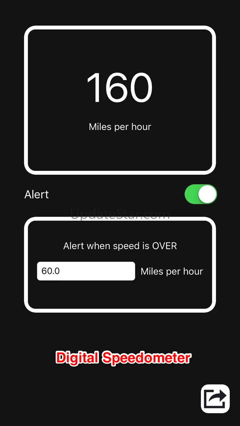 GPS Speedometer With Speed Limit Alarm 1.1