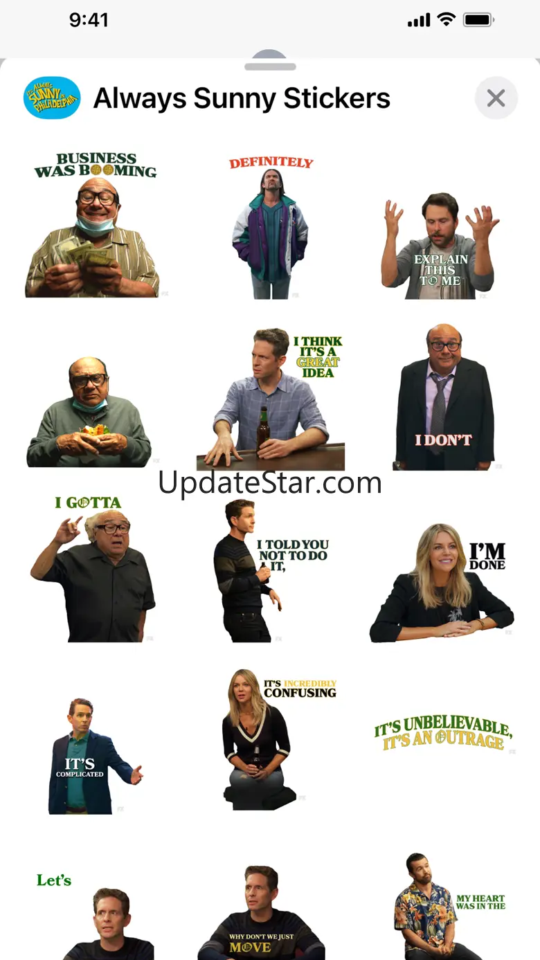 It's Always Sunny Stickers 1.3.0