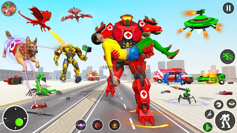 Ambulance Transform Robot Game 2.33