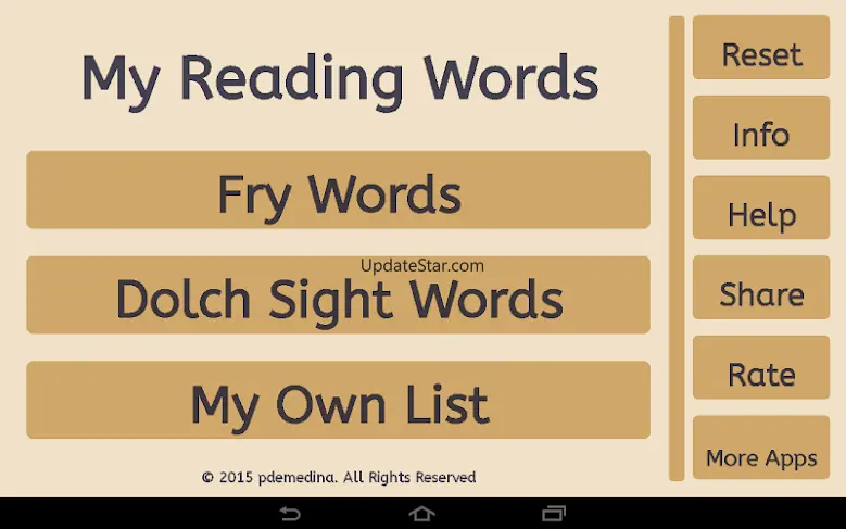 my reading words 0.18