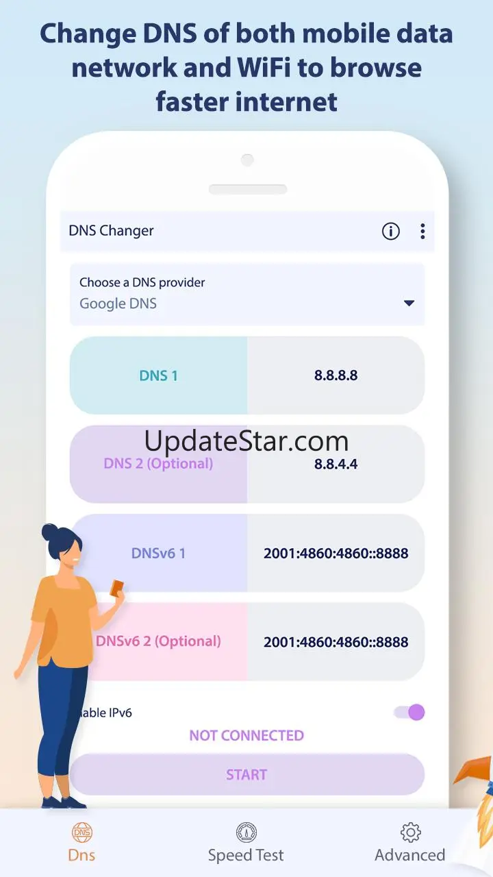 Change DNS Server, Browse Fast 1.4