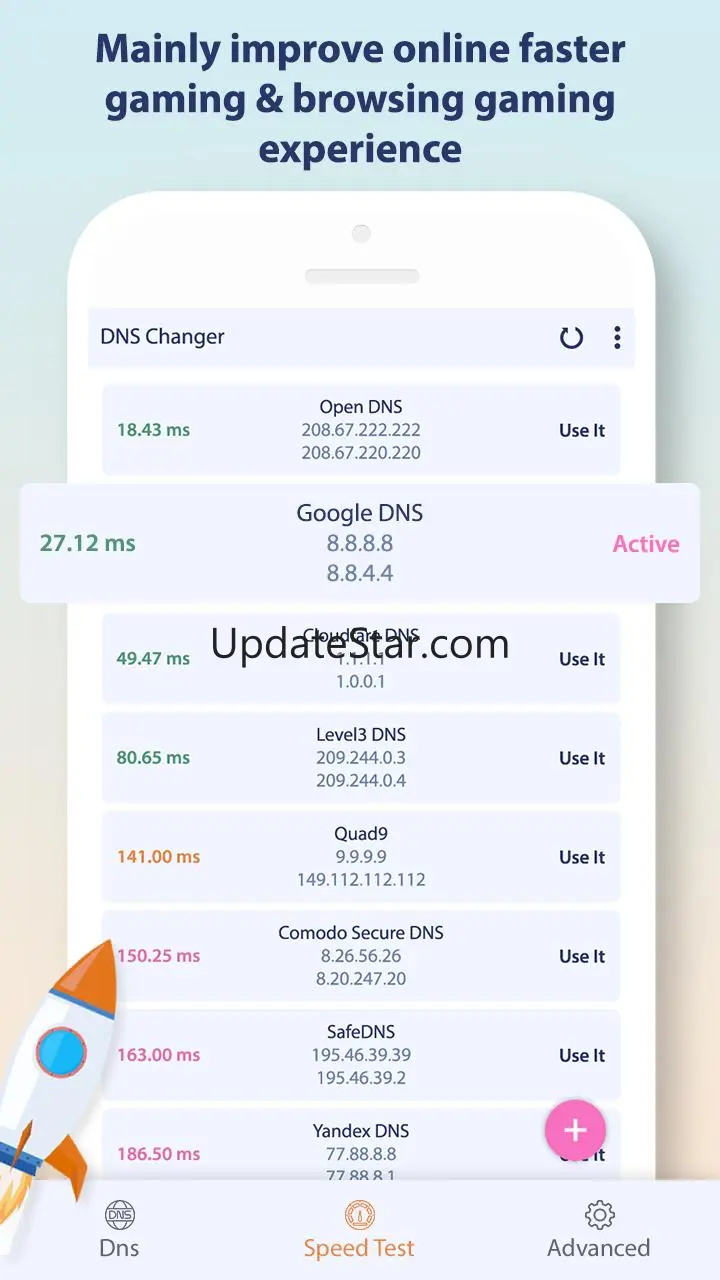 Change DNS Server, Browse Fast 1.4