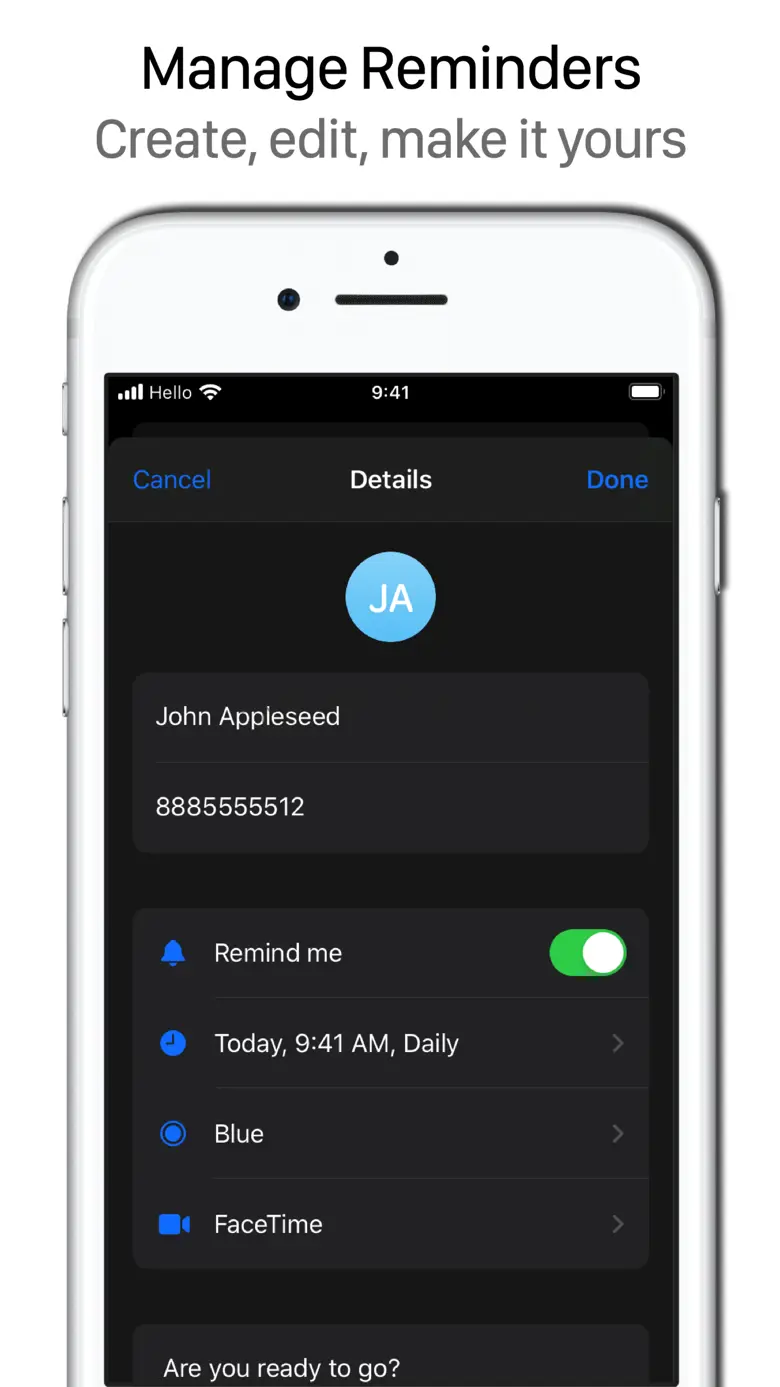 Hello - A phone call scheduler 1.7.3