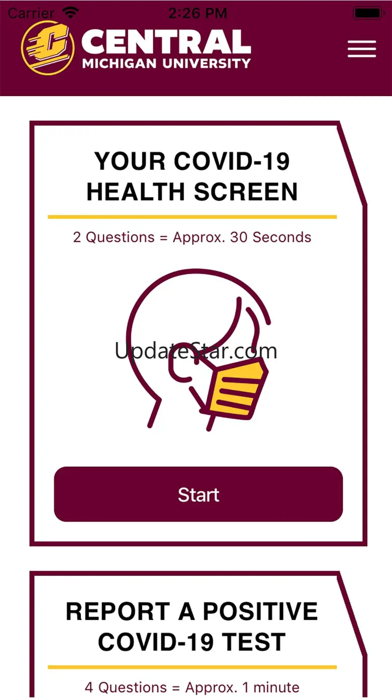 CMICH Healthscreen 1.5.0