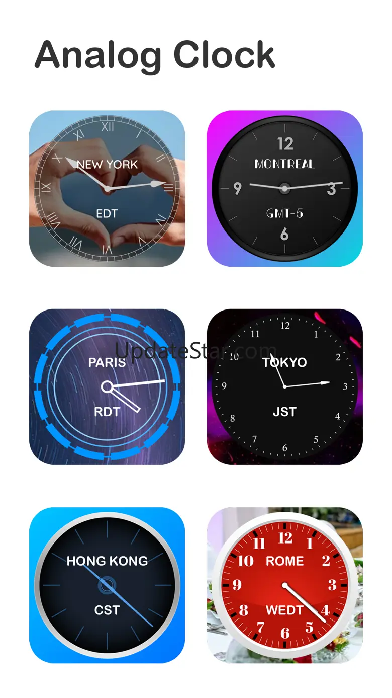 Digital Analog Clock Widget 3.9