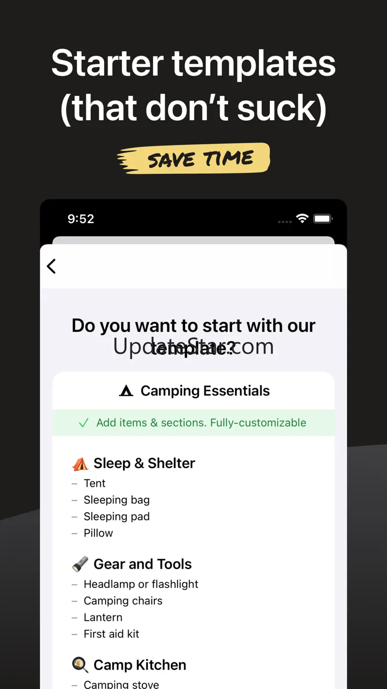 Camping Checklist - Pro 5.0.1