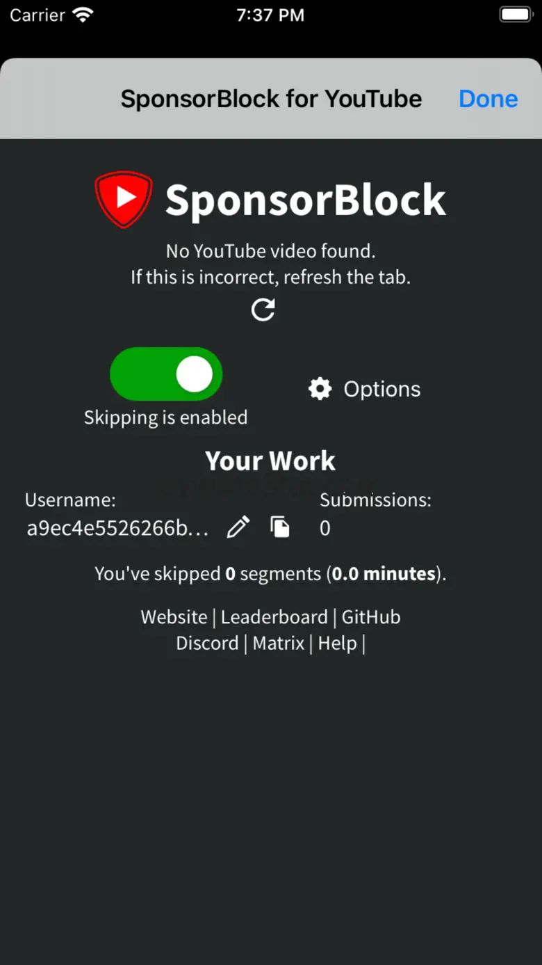 SponsorBlock for YouTube 5.5.7