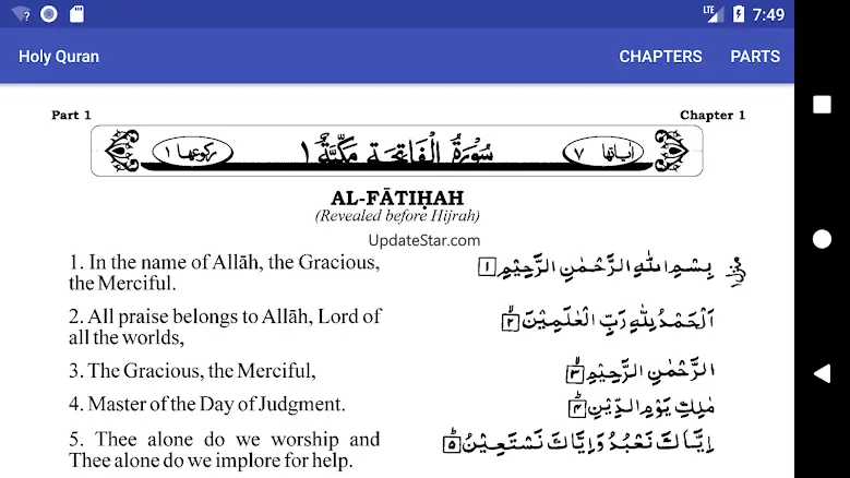 The Holy Quran Arabic/English 4.5