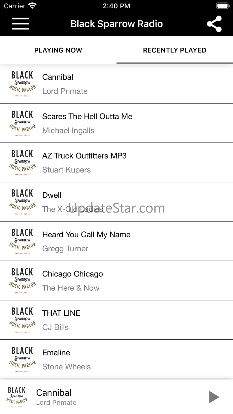 Black Sparrow Radio 1.0