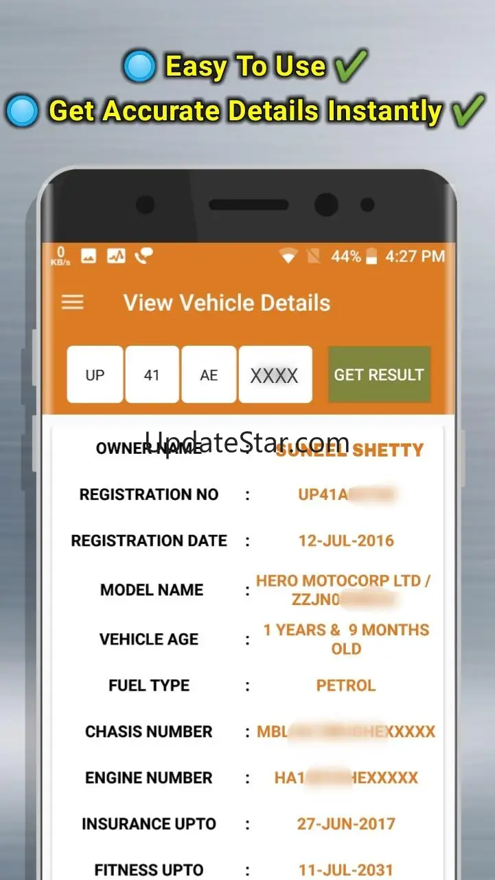 RTO View Vehicle Details - RTO 1.4