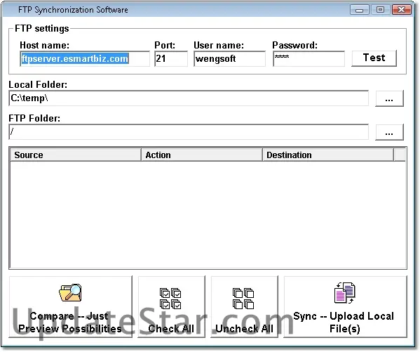 FTP Synchronization Software