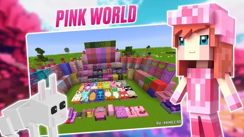 Kawaii Pink Minecraft Mod 2024 1.13