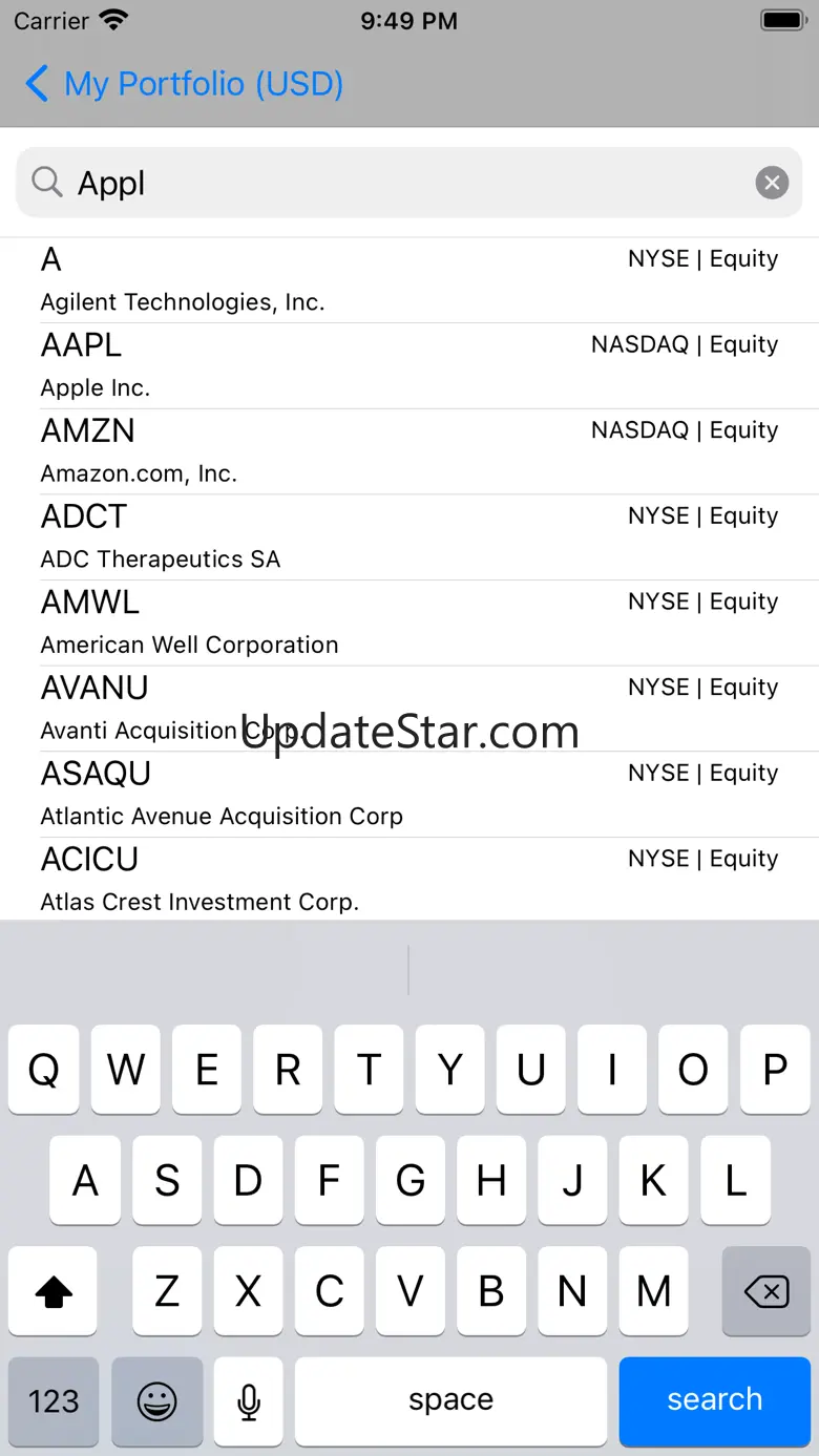 Portfolio - Monitor Stocks 5.7