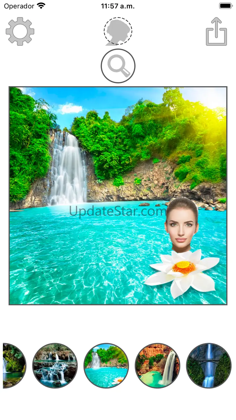 Waterfall montage with photos 1.2
