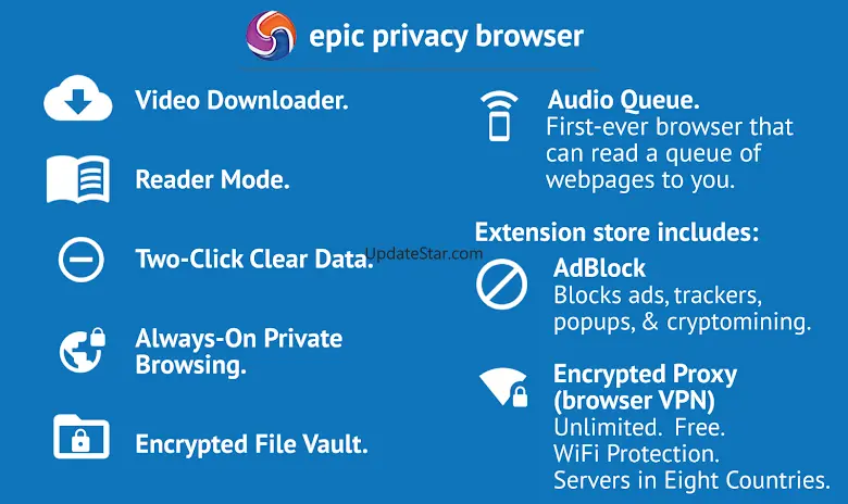 Epic Privacy Browser with VPN 102.0.5005.80