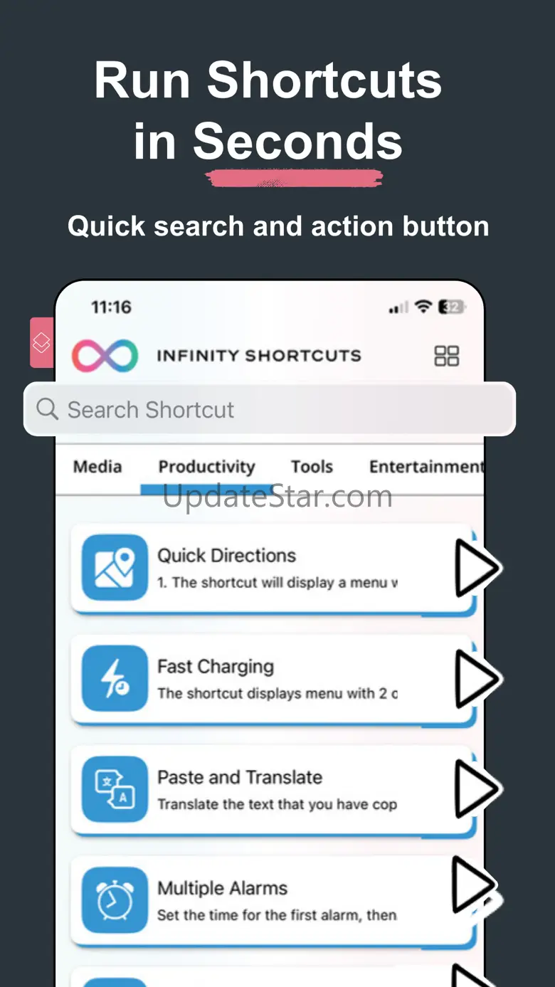 ∞ Shortcuts for Action Button 1.9