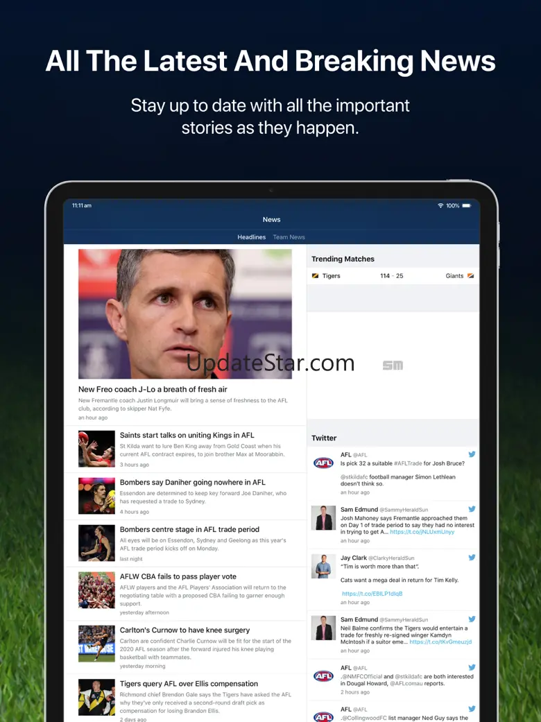 Footy Live for iPad: AFL news 8.3.2