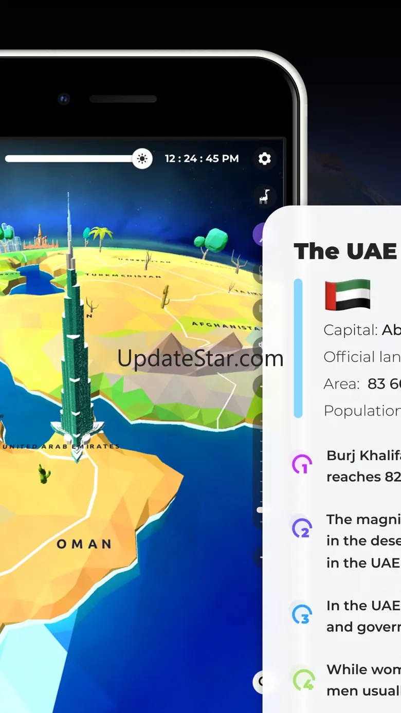 Globe Geography: World Map 8.3.1