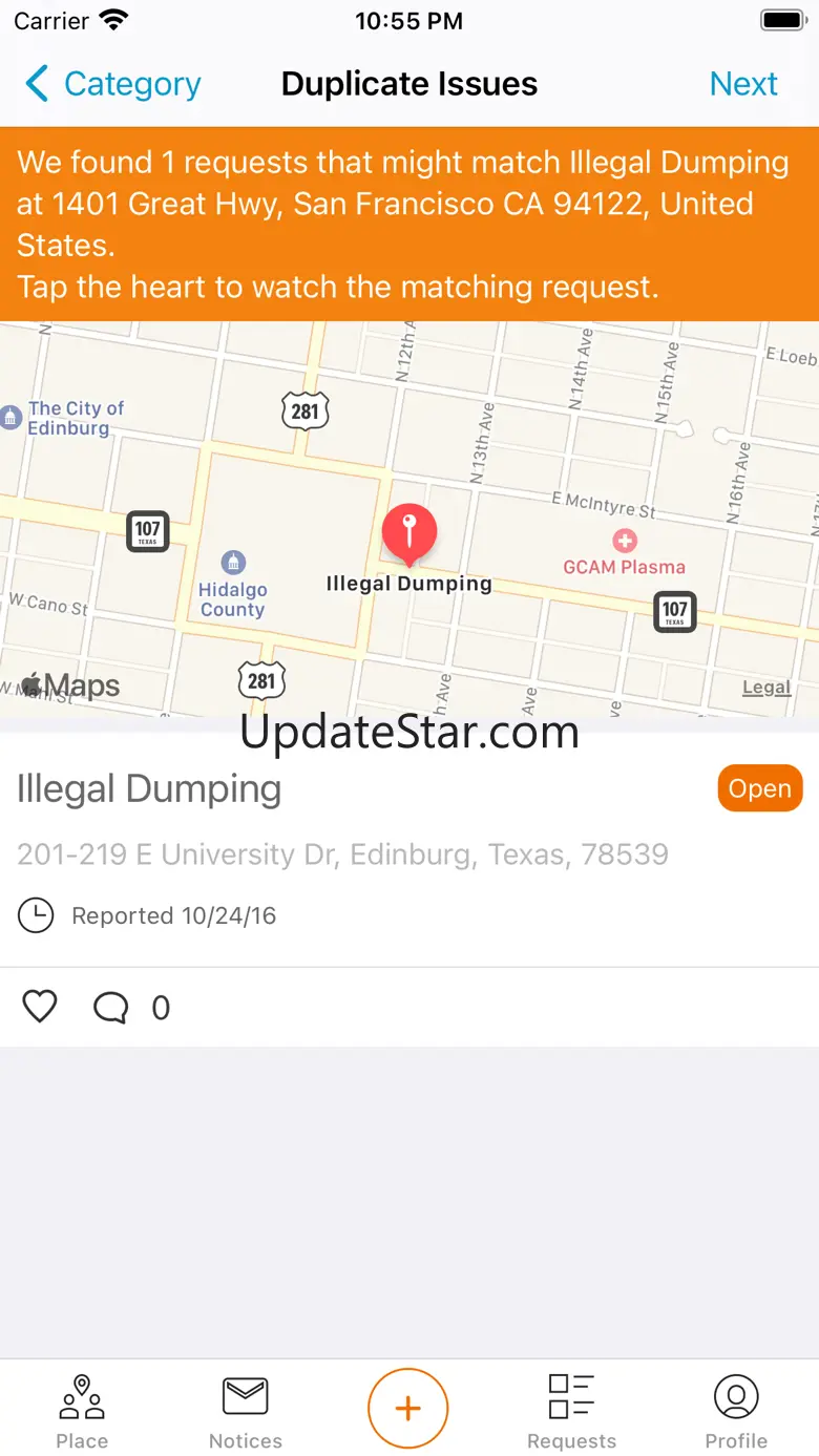 Edinburg 311 5.17.0